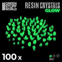 GREEN GLOW Resin Crystals - Small 10385