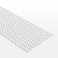 Green Stuff World uPVC Plasticard - Profile Xtra-thin 0.25mm x 3mm 10825