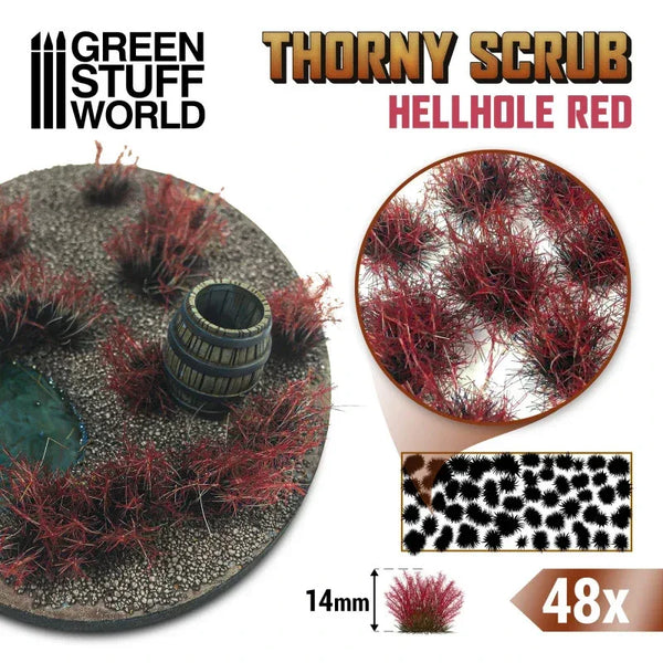 Thorny Spiky Scrubs - HELLHOLE RED 11505