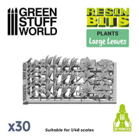 30x Large Leaves Grote Bladeren set 11606