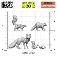 3D printed set - Forest Animals 12302