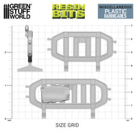 Green Stuff World 3D printed set - Plastic Barricades 1:48 12417