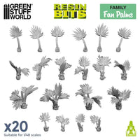 3D printed set - Fan Palms 20x 12670