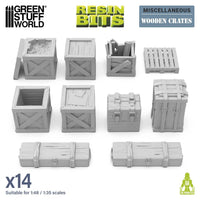 Green Stuff World Houten Kratten 1:48 GSW12684