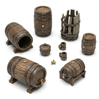 Green Stuff World Wooden Barrels 1 op 35 12710