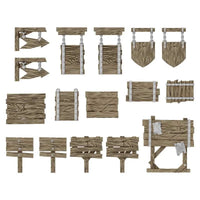 Wood-signs-1:48-1:35 12729