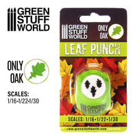 Miniature Leaf Punch Oak Light Green Bladpons 1312