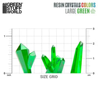 Green Resin Crystals - Large 13460