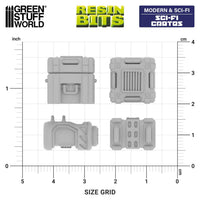Green Stuff World Sci-fi Crates 1:48 13628