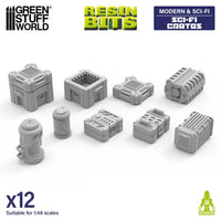 Green Stuff World Sci-fi Crates 1:48 13628