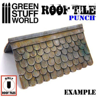 Miniature ROOF TILE Punch 1417 Bladpons