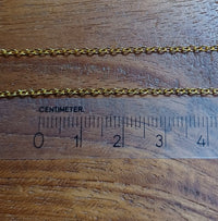 Schakel Ketting Goud (Look) 1,5 mm 5 mtr