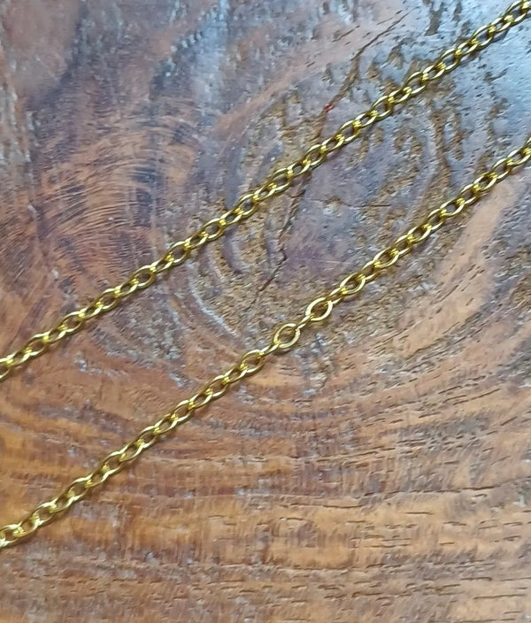 Schakel Ketting Goud (Look) 2.0 mm 1 mtr