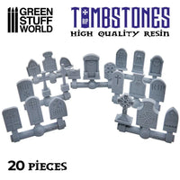 20x Gravestones Resin Set 2189