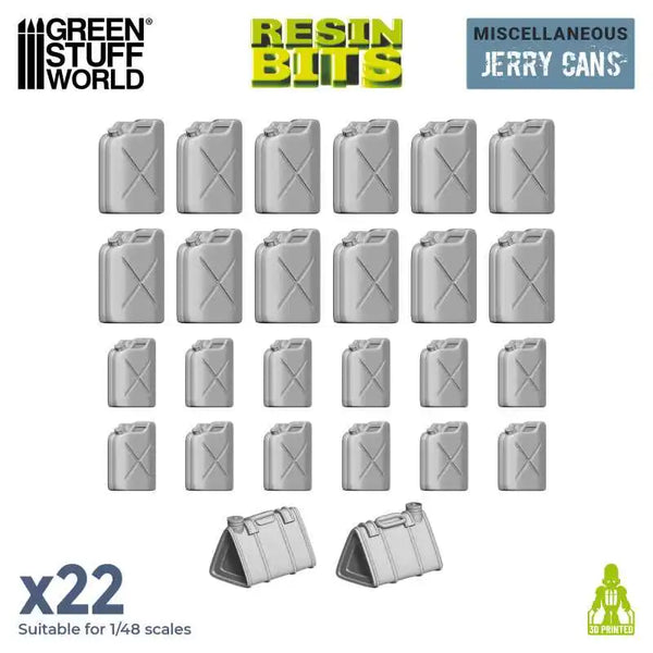 3D printed set - Resin Jerry Cans 2362