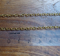 Schakel Ketting Goud (Look) 2.5 mm 5 mtr