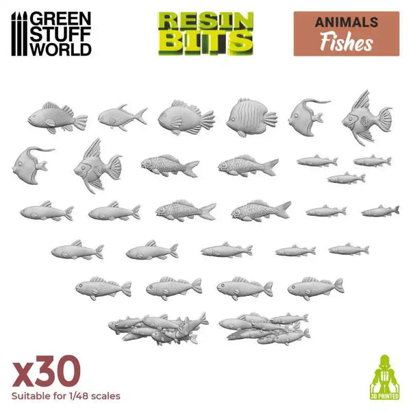 30x Resin Fish Collection - Vis Collectie 3010