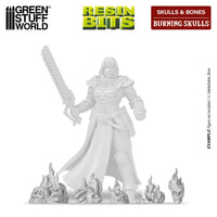 30x Resin Burning Skulls 1:48-1:35 1498