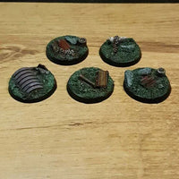 Industrial Ruins 32mm Rond 40K Bases 5 stuks