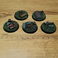 Industrial Ruins 32mm Rond 40K Bases 5 stuks