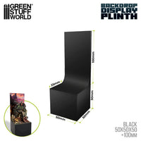 Green Stuff World Backdrop Display Plinth 5x5x5cm Black 3427