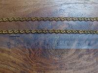 Schakel Ketting Goud (look) 3.5 mm 1 mtr