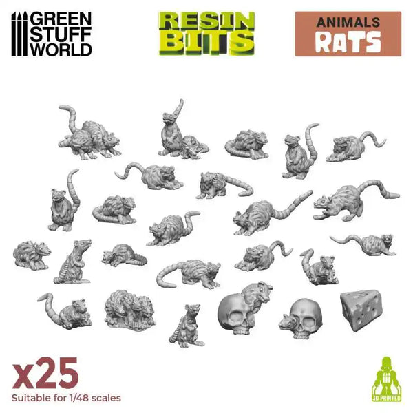 3D printed set - Small Rats 3508
