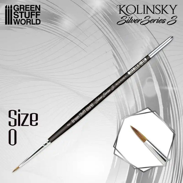 SILVER SERIES 3529 Kolinsky Brush (S) -  Size 0