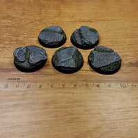 Slate 32mm Round Bases 5 stuks