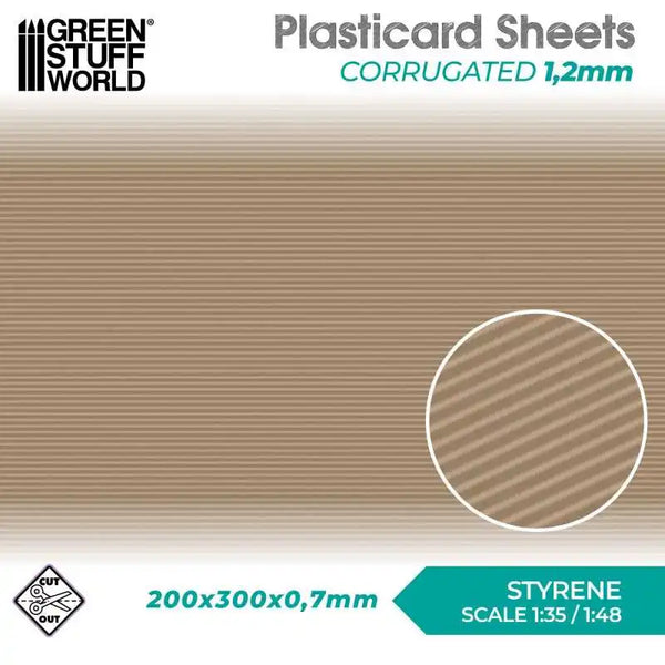 Plasticard Gegolfde structuurplaat 5065