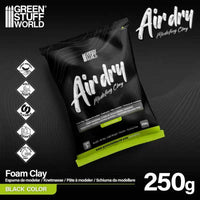 Air Dry Foam Clay 250gr. - Black 5716