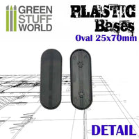 Ovale Bases Leeg 25x70 mm 10 stuks 9826
