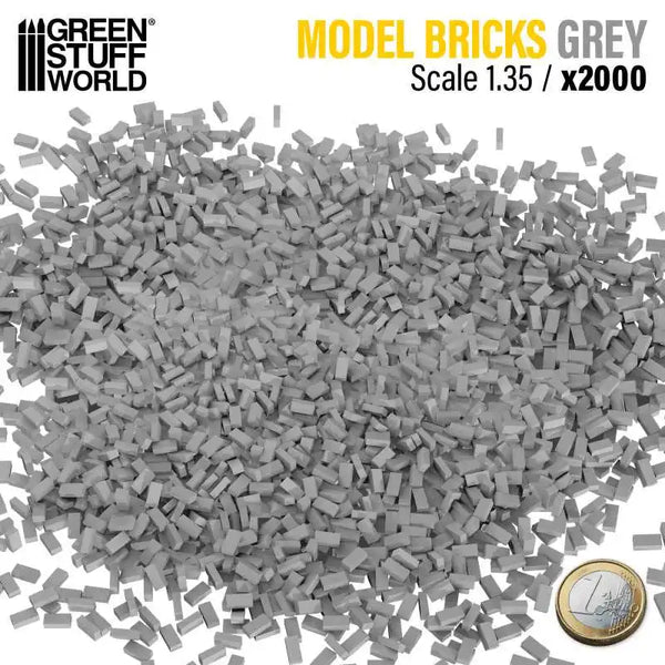 Miniature Bricks - Grey x2000 1:35 9204