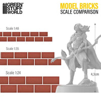 Miniature Bricks - Red x4000 1:48 9212