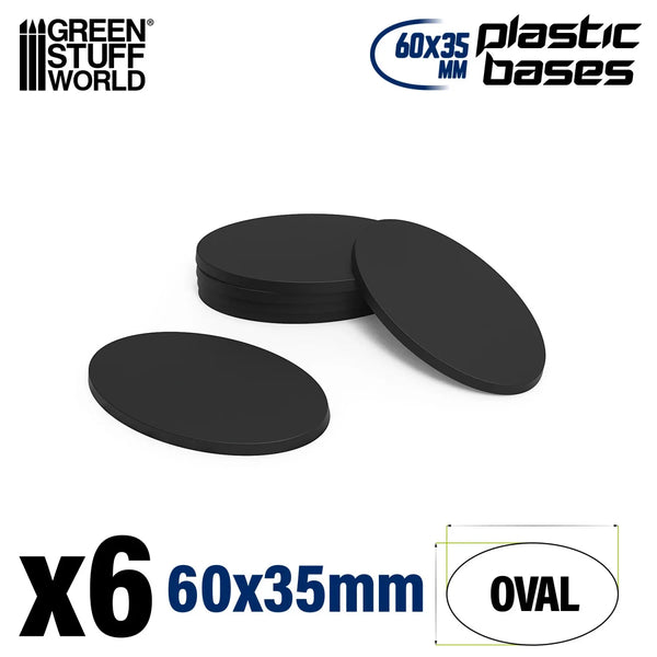 Ovale Bases Leeg 60x35mm 6 stuks 9889