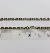 Schakel Ketting Antique Bronze 2.5 mm 5 mtr