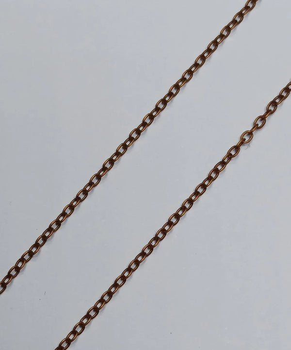 Schakel Ketting Antique Copper 1.5 mm 1 mtr