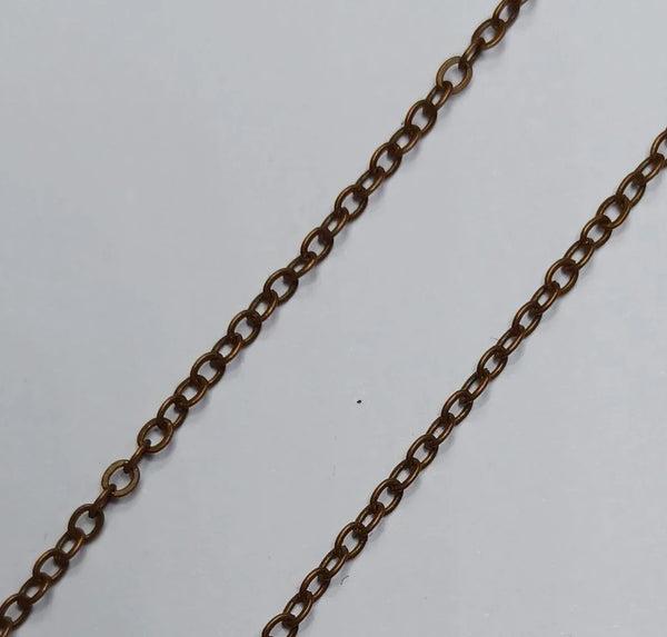 Schakel Ketting Antique Copper 2.0 mm 5 mtr