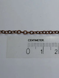 Schakel Ketting Antique Copper 2.5 mm 5 mtr