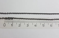 Schakel Ketting Gun Metal Black 1.5 mm 1 mtr