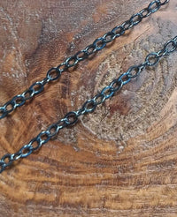 Schakel Ketting Gun Metal Black 3.5 mm 5 mtr