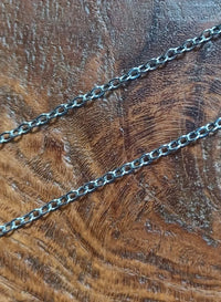 Schakel Ketting Zilver Wit 1,5 mm 5 mtr