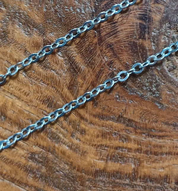 Schakel Ketting Zilver Wit 2.0 mm 5 mtr