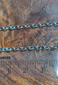 Schakel Ketting Zilver Wit 2.5 mm 1 mtr