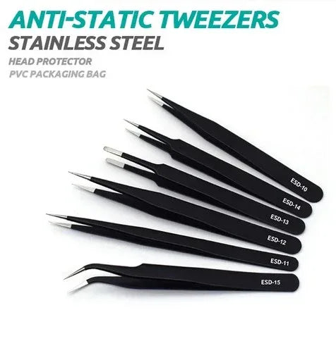 Pincet set 6 delig