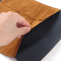 Penseelhouder Etui Leer Retro Schatkaart Dark Brown
