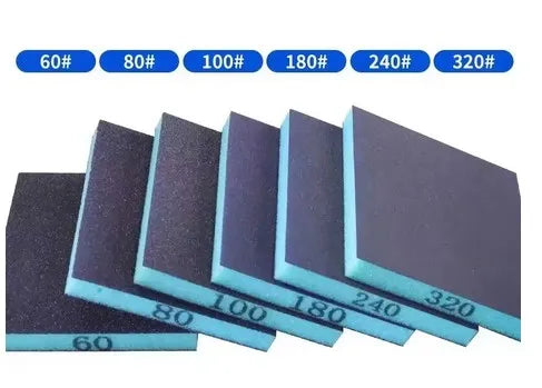6 Stuks Schuurpons Korrelgrootte 60/80/100/180/240/320