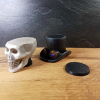Steampunk Skull and Top Hat Sokkel