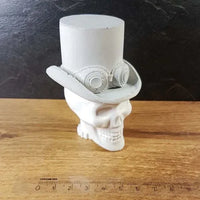 Steampunk Skull and Top Hat Sokkel
