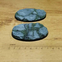 Slate 75mm Oval Base 2 stuks